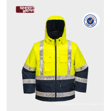 Construction security oxford 3m waterproof safety reflective safety jacket